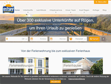 Tablet Screenshot of ostseeappartements-ruegen.de